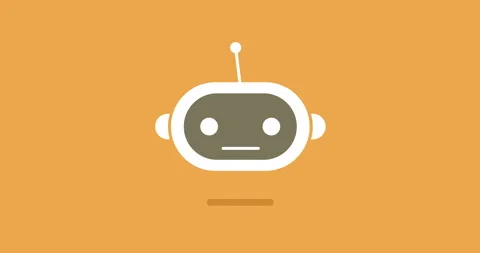 Animation modern flat chat bot with speech bubble icons Stock Footage 93531094