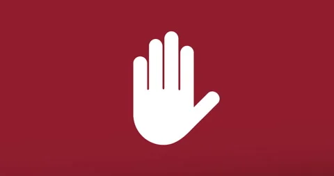 Animation - modern hand glitch background. Stock Footage 94462007