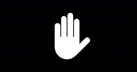 Animation - modern hand glitch background. Stock Footage 94462030