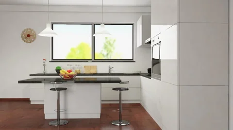 Animation in a modern kitchen Vídeos de archivo 50693210