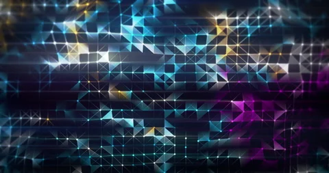 Animation of modern plexus network loop Stock Footage 141492413