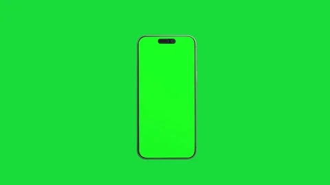 Animation modern smartphone with green screen rotate background Stock Footage 342166883