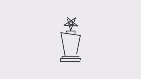 Animation modern thin line flat design of icons set Vídeos de archivo 61435120