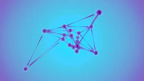 Animation of molecule structure. Colored Abstract 3D rendering loop animation Stock Footage 114232868