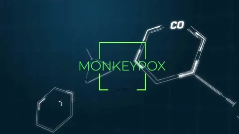 Animation of monkey pox over chemical fo... | Stock Video | Pond5