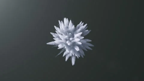 Animation of a monochrome explosion of a powder. Stock Footage 89842598