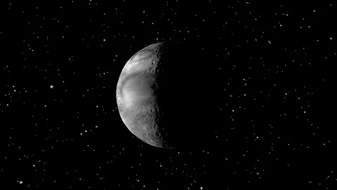 Animation of the Moon as seen from from Space Video stock 84233411