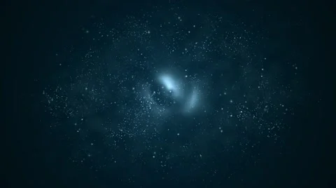Animation motion background loop - Deep blue space with big light centered Stock Footage 67279429