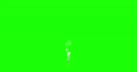Animation - motion of a cloud of smoke or steam on green Stock Footage 79665993