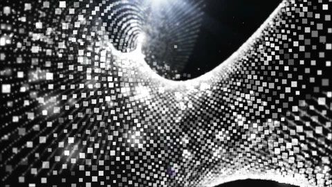 Animation, motion dark digital abstract background. Stock Footage 85681165