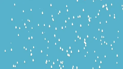 Animation Motion graphics hard rain water drop on blue screen background Video stock 217766777