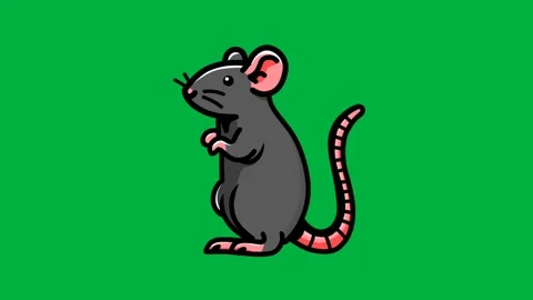 Animation of a mouse sniffing Stock Footage 328059403