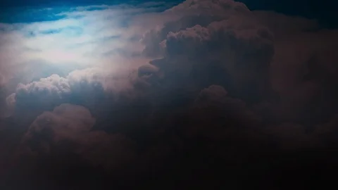 The animation of the movement of clouds in the afternoon Stock Footage 104847607