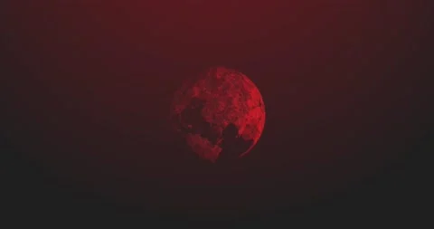Animation of the movement of the globe around its axis during a pandemic Stock Footage 146944454