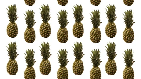 Animation of the movement of pineapples upward. 库存影片 148325071