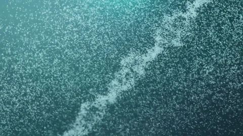Animation of movement of water droplets that build the DNA molecule, the human Stock Footage