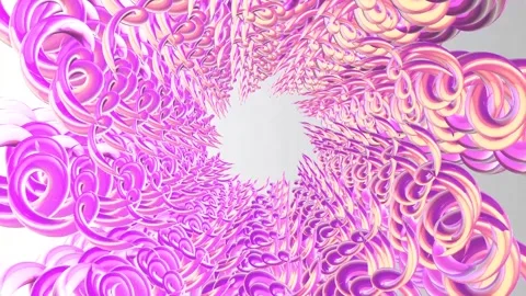 Animation of a Moving Background with 3D Spirals Stock Footage 271238681