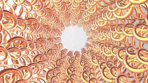 Animation of a Moving Background with 3D Spirals 03 Video stock 271238773