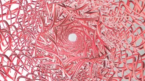 Animation of a Moving Background with 3D Spirals 05 Video stock 271238946