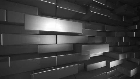 Animation of Moving Blocks in the form of Plastic Stock Footage 197196235