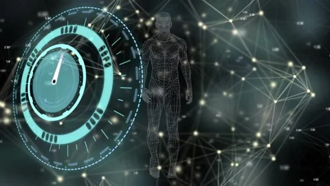 Animation of moving clock over black bac... | Stock Video | Pond5