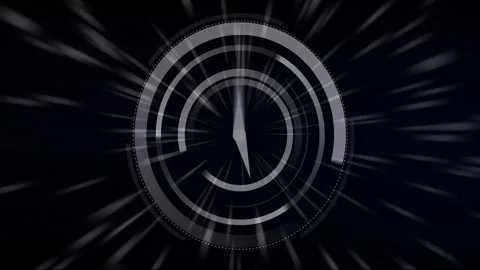 Animation of moving clock over light tra... | Stock Video | Pond5