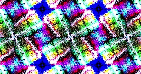 Animation with moving color patterns in squares Stock Footage 267683079