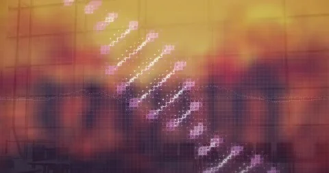 Animation of moving columns over data processing on orange background Stock Footage 205118977
