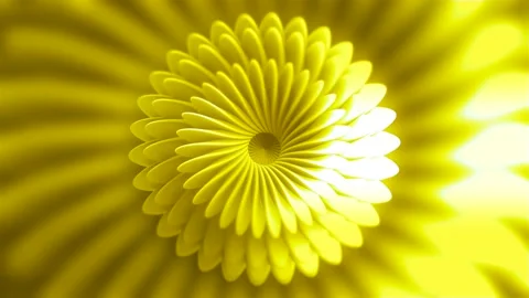 Animation of moving flower pattern with golden color. Motion. Golden floral Stock Footage 166879517