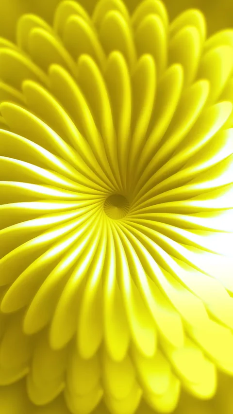 Animation of moving flower pattern with golden color. Motion. Golden floral Stock Footage 278257483