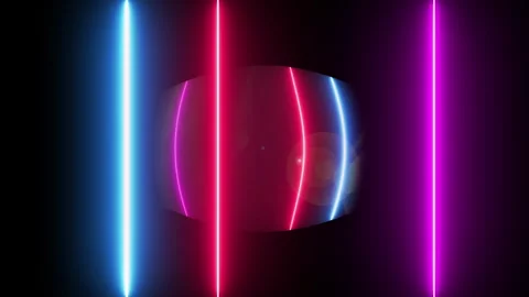 Animation of moving lasers. Blue, red, pink lasers. Stock Footage 249672557