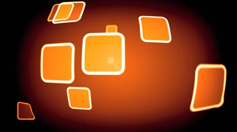 Animation of a moving orange quadrangle Stock Footage 50213528