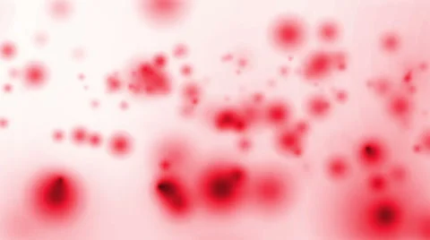 Animation of moving red spots on a white background Stock Footage 64728309