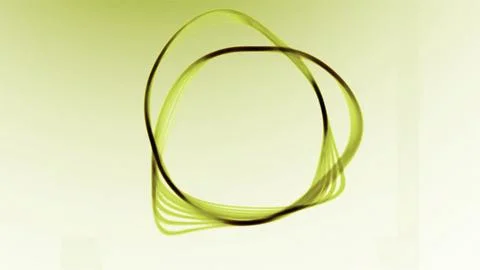 Animation with moving ring vibrations. Design. 3D ring in space with moving wave Stock Illustration