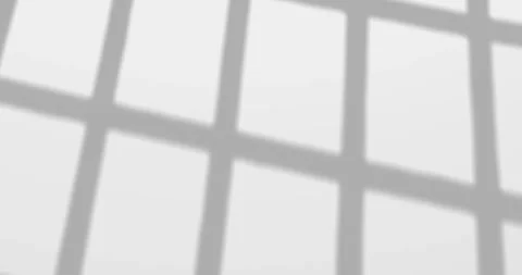 Animation of moving shadow of grid or net. Abstract white background Stock Footage 296697437