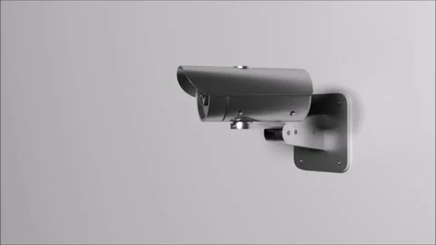 Animation of moving surveillance camera global security digital interface 動画素材 220601630