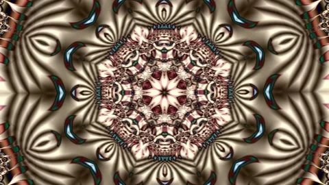 Animation of a multi-colored fractal pattern Видео 150557673
