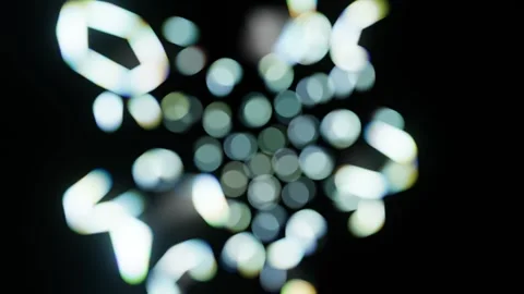 Animation of multi layered green and grey defocused circles bokeh. 4k loop Stock Footage 300653939