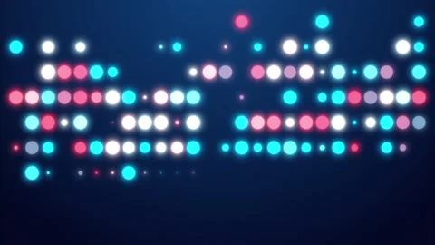 Animation of multicolored circles on a black background Stock Footage 160556346