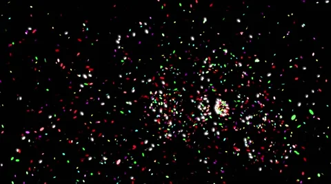 Animation of multicolored salute 動画素材 40724609