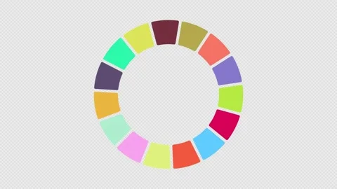 An animation of a multicoloured circle. Stock Footage 171022305