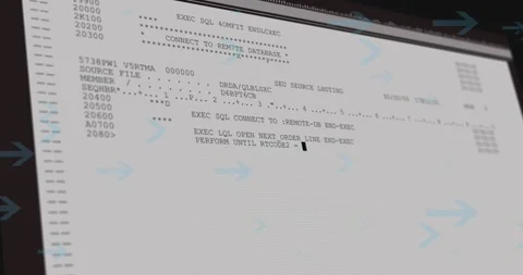 Animation of multiple arrows over data processing on computer screen Stock Footage 328251534