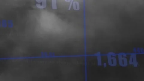 Animation of multiple changing numbers a... | Stock Video | Pond5