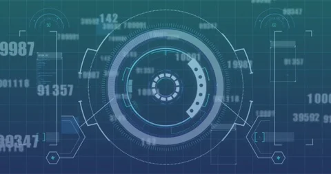 Animation of multiple changing numbers f... | Stock Video | Pond5