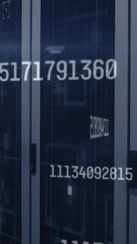 Animation of multiple changing numbers, light spot and data processing against Stock Footage 344706568