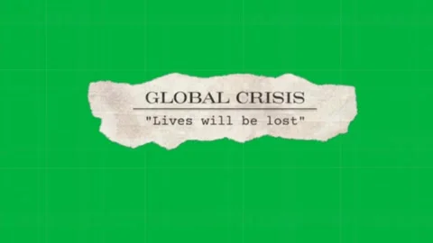 Animation of multiple coronavirus crisis torn headline texts appearing over Stock Footage 325176629