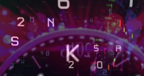 Animation of multiple covid text over people and red office Stockbeeldmateriaal 327279479