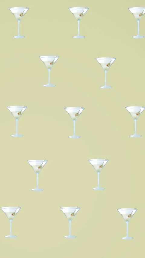 Animation of multiple drinks over gey background Stock Footage 344284916