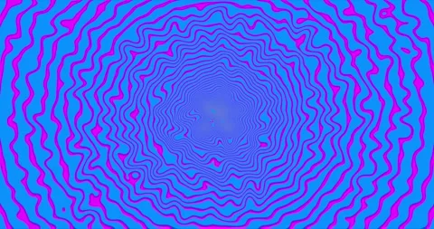 Animation of multiple glowing neon purple waving lines moving on seamless loop Stock Footage 191514307
