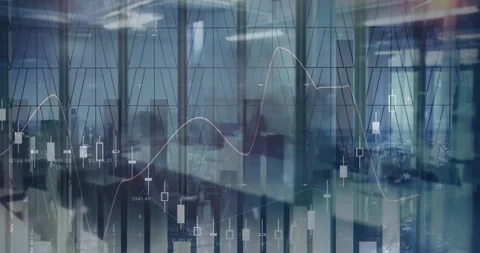 Animation of multiple graphs and empty o... | Stock Video | Pond5
